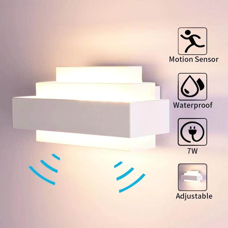 简约现代壁灯人体感应LED过道灯楼梯走廊灯卫生间墙壁灯新款