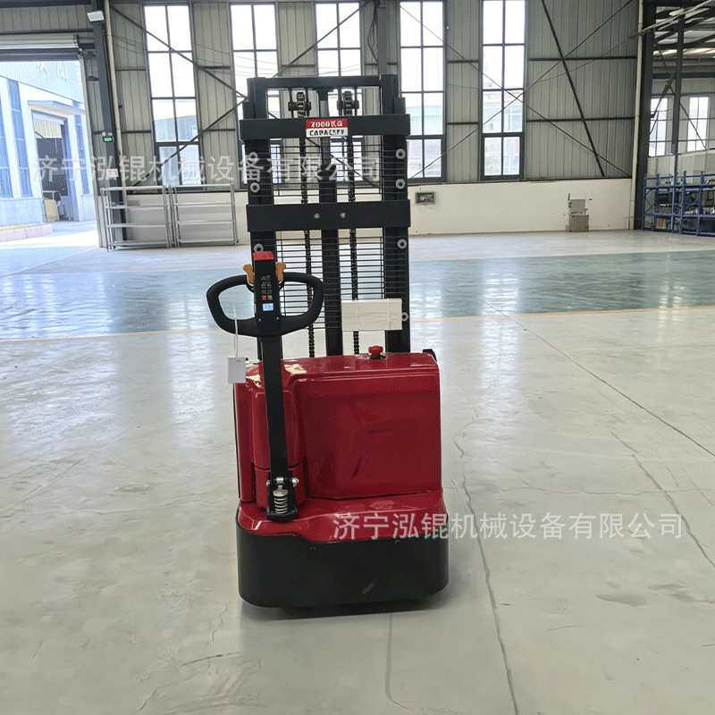 电动全自动堆高车 仓库厂房搬运升降装卸堆高机 步行式电动堆高车