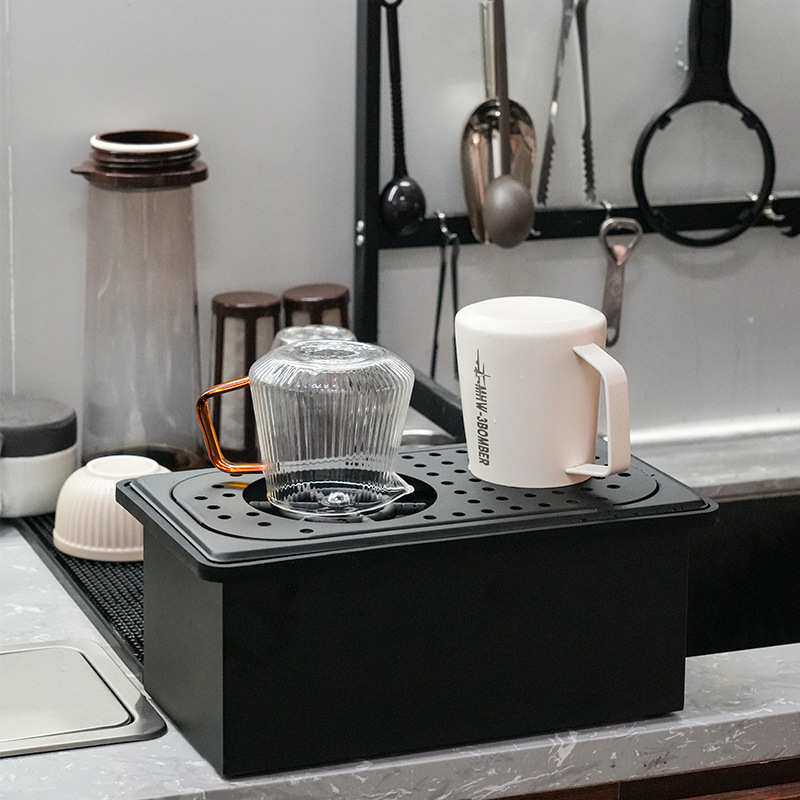 咖啡馆台面式不锈钢高压洗杯机免开孔吧台用洗杯器家用茶杯清洗机