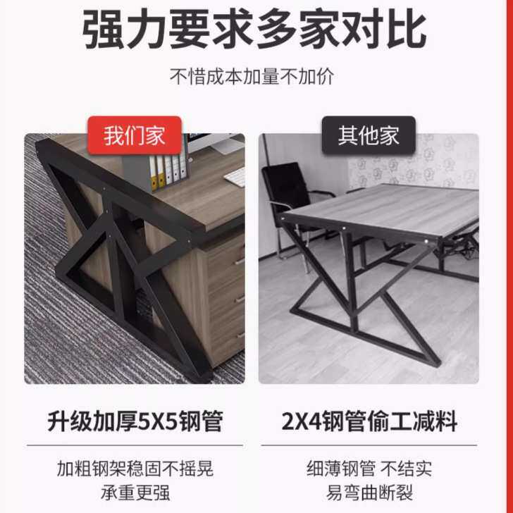 职员办公室多人位办公桌子员工组合电脑桌简约现代隔断屏风工作位