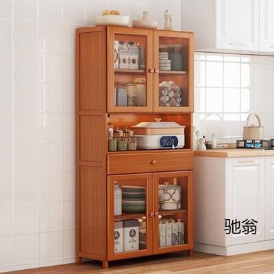餐边柜厨房橱柜出租房碗柜多功能酒柜简约收纳柜多层碗筷置物架