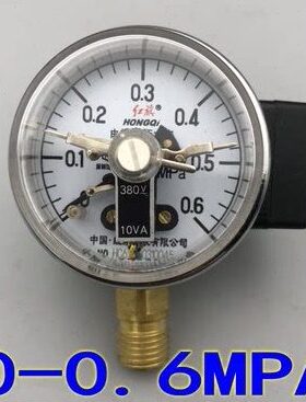 YX-60电接点压力表YX60-0.6MPA 10VA 红旗