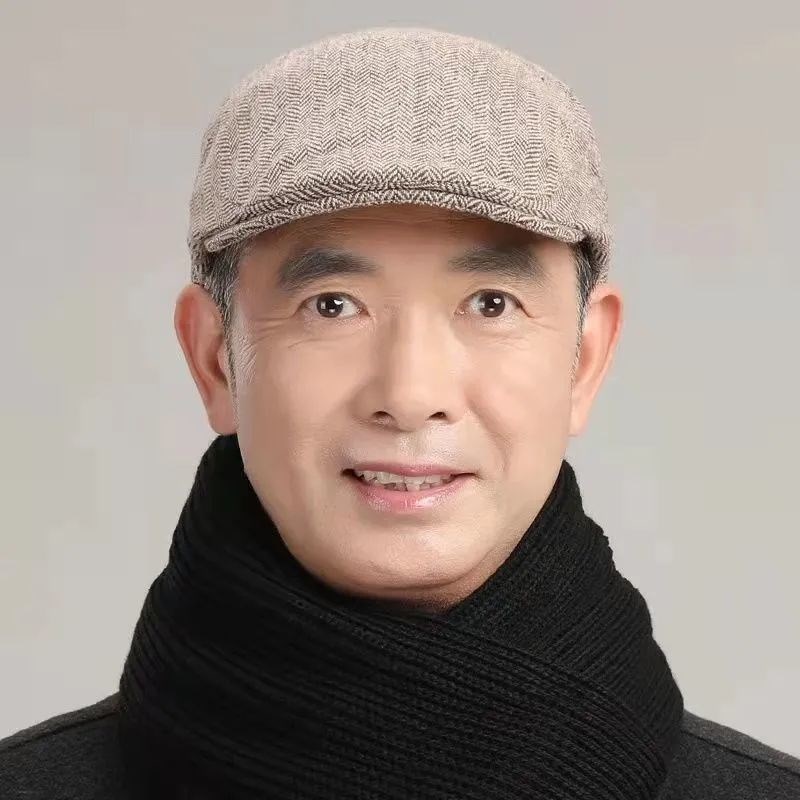 老人帽子春秋f中老年人男式爸爸男帽老年人秋季老头男秋天男士帽