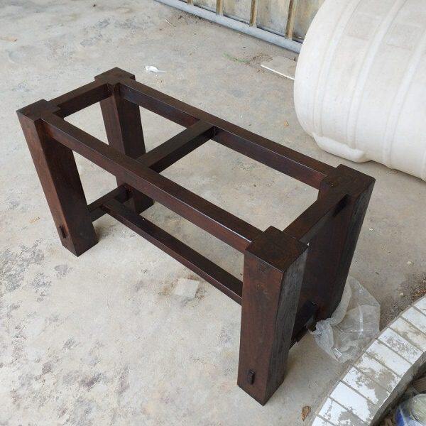 老石槽磨茶盘鱼缸木架子底座托牛槽防腐实木头支架子置物架定制做