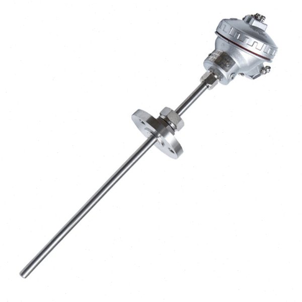 法兰卡套热电阻 wzp-331 pt100 A级 Φ8*500mm 三线制 -50-300℃图片
