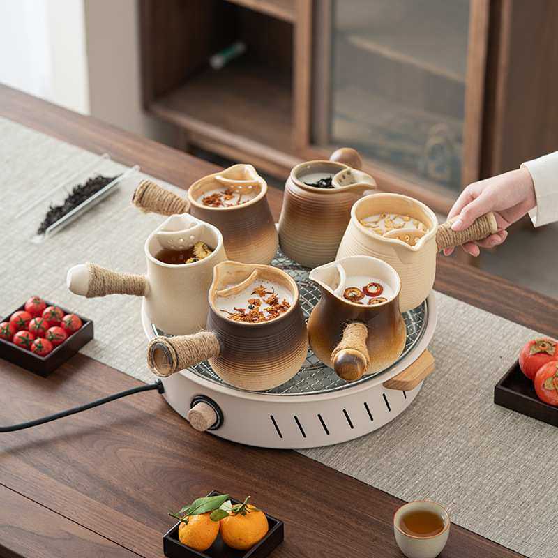 围炉煮茶烤火炉套装器具全套冬日电炉烧烤炉家用室内电陶炉电围炉,3C数码配件,USB灯,淘宝优惠券,粉丝福利购,淘宝优惠卷