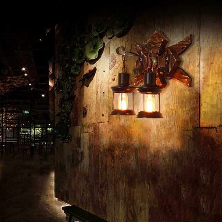 工业风壁灯过道网咖创意个性美式复古壁灯餐厅装饰酒吧吧台灯具