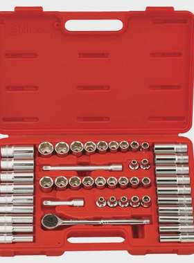 GENIUS天赋进口工具3/8系47件套公英制手动6角套筒扳手组GS-347MS