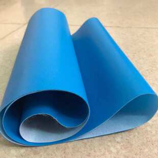 无缝环形蓝色PU食品输送带大型食品工厂输送带