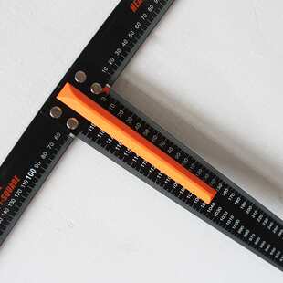 铝合金T型尺黑色 直角90度加厚丁字尺丁行尺T字广告工程尺石膏板