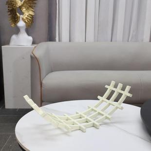 弯北欧创意形网果拱盘门1230摆件客厅格卧室餐厅玄关酒店软装家居