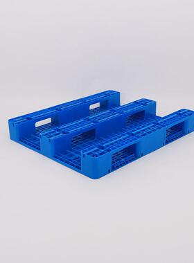 全新料川12字10塑盘料托蓝色叉车LCS垫仓板四面进卡板叉川字重型