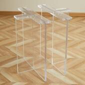 亚418克力桌腿透明20 100m桌脚餐支桌架岩板岛台桌悬浮m书支撑脚