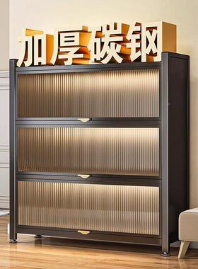 防鞋尘多层钢制架家用入潮UTQ户门口可动鞋架带轮收纳柜防霉防碳