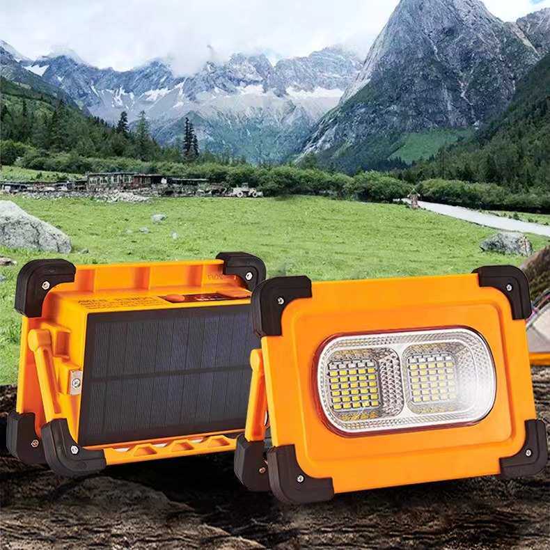 热销太阳能露营灯 磁吸充电移动便携式led照明灯宿舍停电应急灯厂