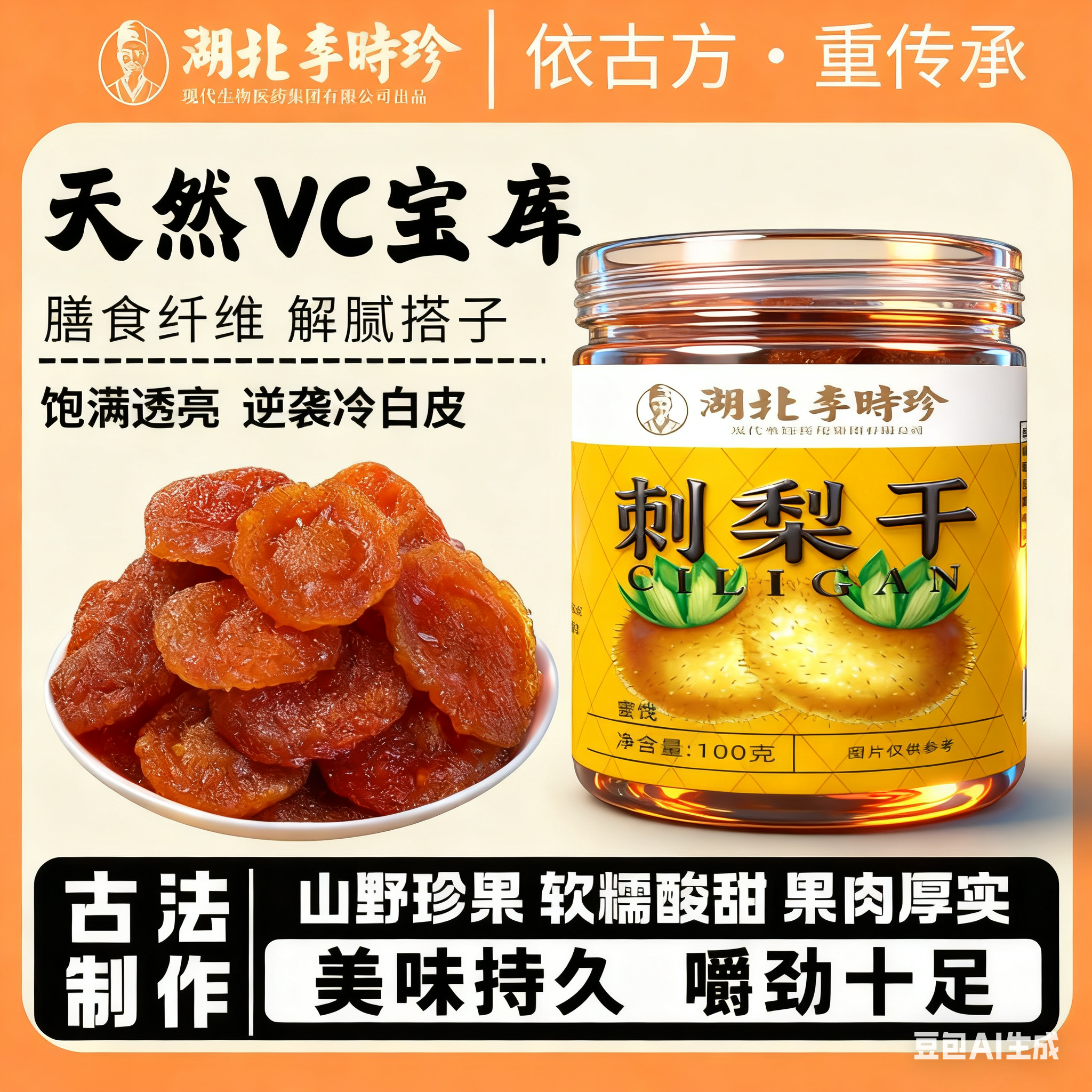 李时珍贵州刺梨干蜜饯果脯酸甜