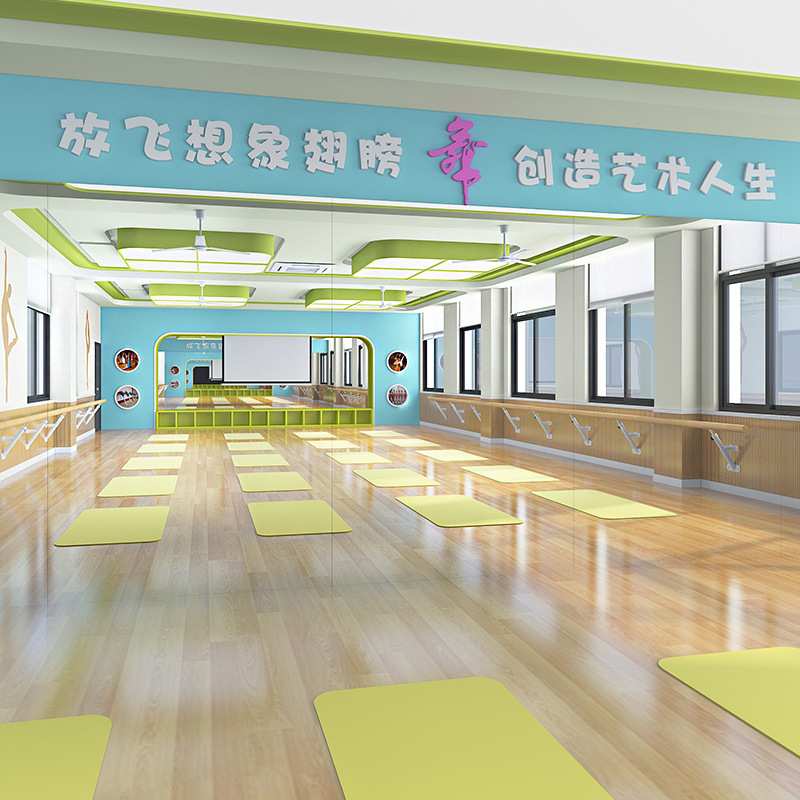 舞蹈室镜练功房跳舞家用超大全身落地镜子贴墙自粘墙面装饰健身房