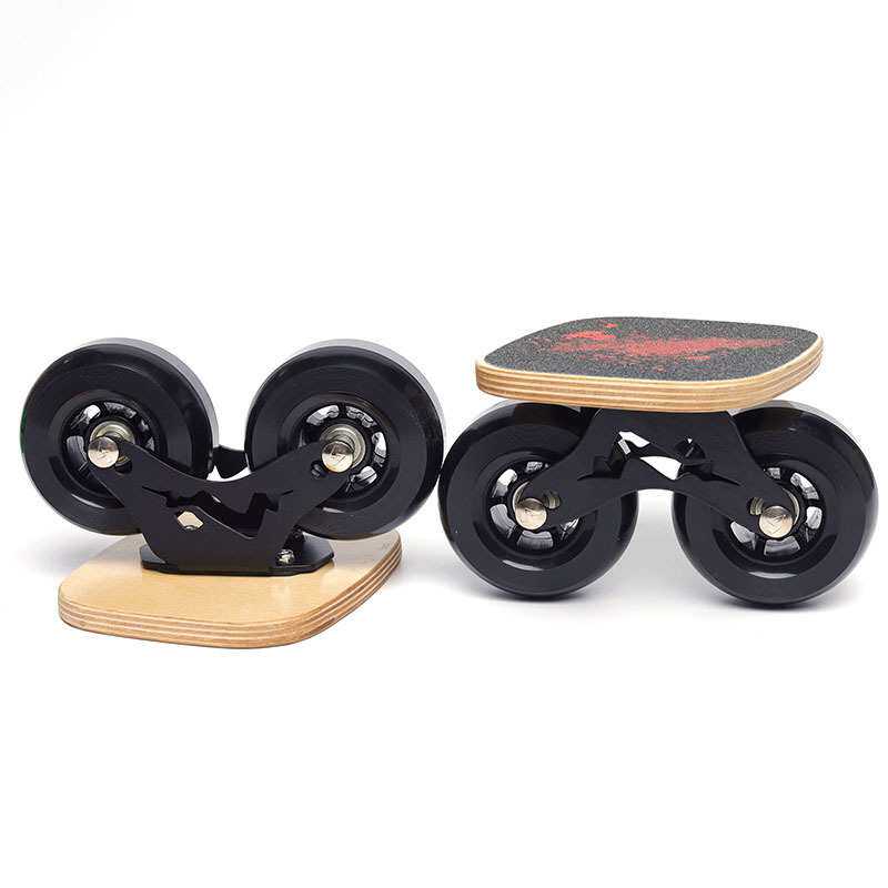 星速漂移板大轮刷街双轴距分体滑板代步90大轮97轮100刷街黑色