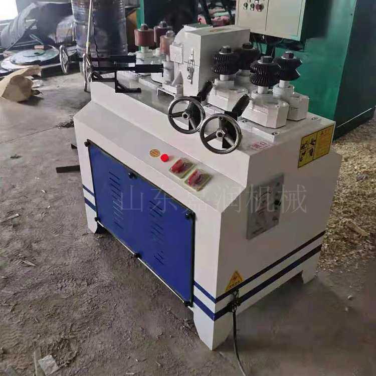 双进双出木方削圆机 60型圆棒机 拖把铁锹杆车圆机