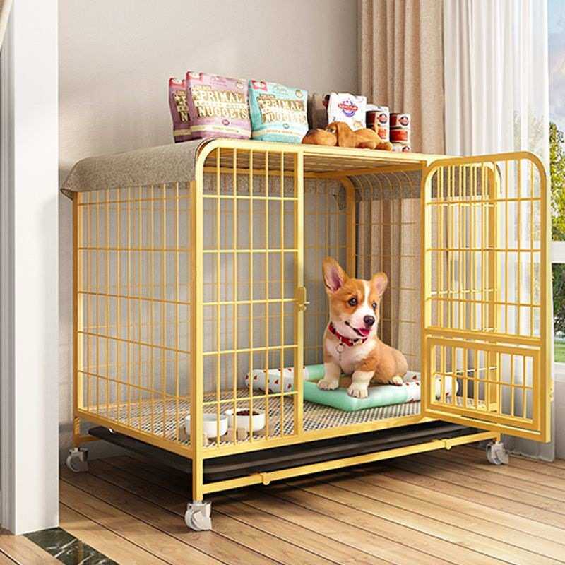 带厕所分离加粗宠物笼拉布拉多金毛狗窝狗笼子中大型犬家用室内外