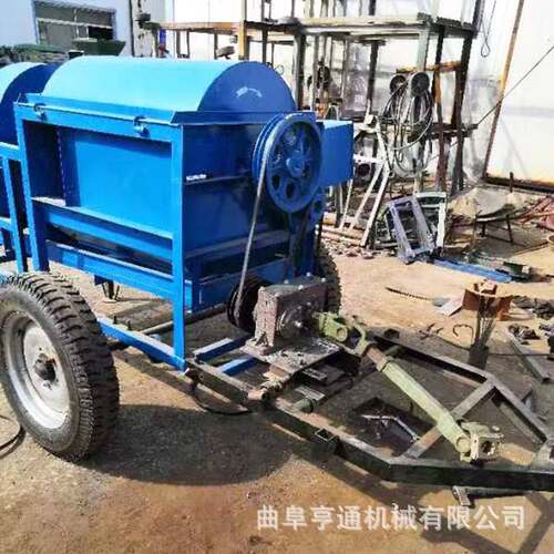 农用四轮PTO连接黄豆脱粒机 田间地头芝麻脱粒机多用途高粱脱粒机
