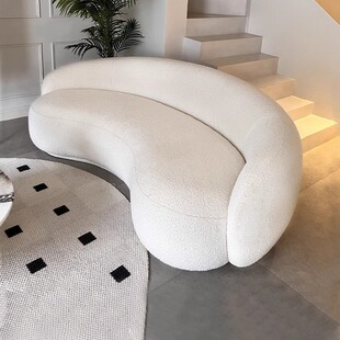 极简异形沙发意式风设计师客厅Julep sofa弧形腰果沙发