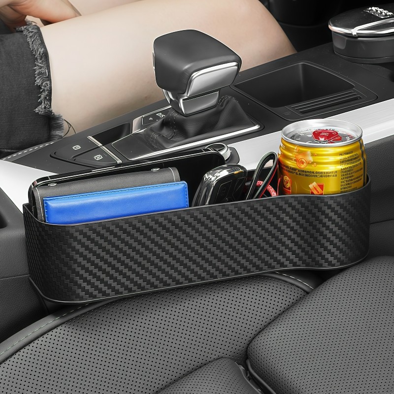 汽车座椅夹缝隙收纳盒碳纤纹多功能置物袋扶手箱水杯架车载储物盒,汽车用品/电子/清洗/改装,车载收纳箱/袋/盒,淘宝优惠券,粉丝福利购,淘宝优惠卷