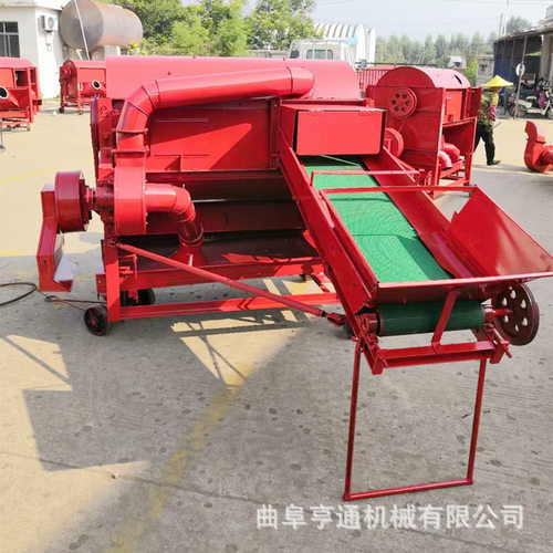 125型自动进料谷子脱粒机 家用水稻脱粒机 大型油菜脱粒机