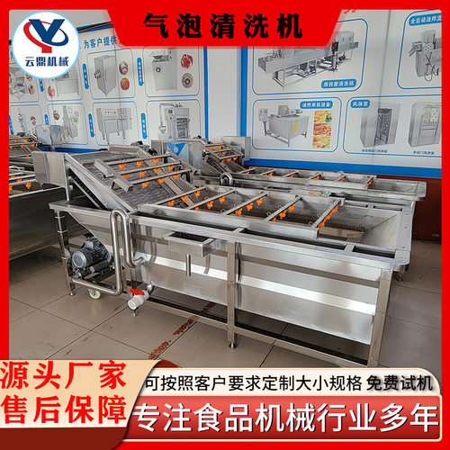 商用蔬菜清洗机 生菜油菜气泡清洗机 鲜玉米高压喷淋清洗设备