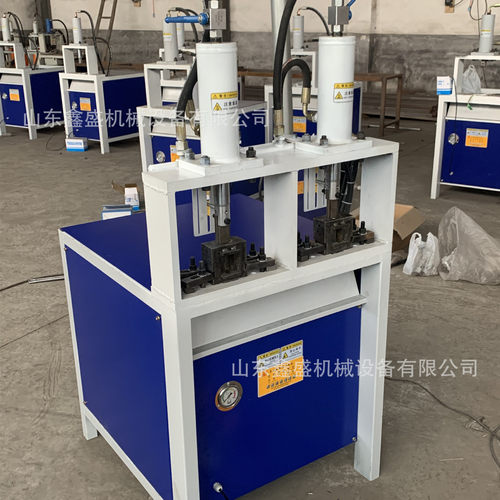 护栏圆管冲孔机 双工位液压方管冲弧机 不锈钢铁管坡口成型机厂家