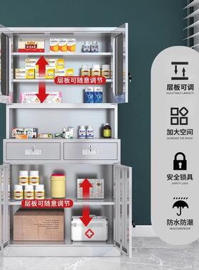 不锈钢GS-0181口文件柜西药柜备工作台医院器无设菌储物柜诊所药