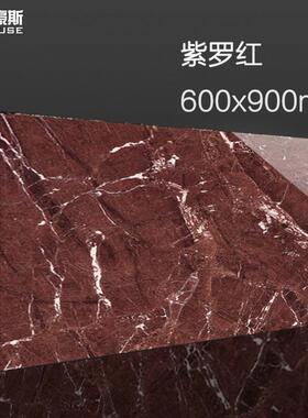 抛釉地板黑金花D903深砖啡紫罗全红门槛石踢脚线网地砖