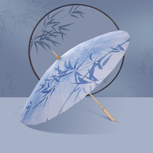 费乐德古风伞仿油纸伞防水晴雨两用D复古国风雨伞24骨实用汉服大