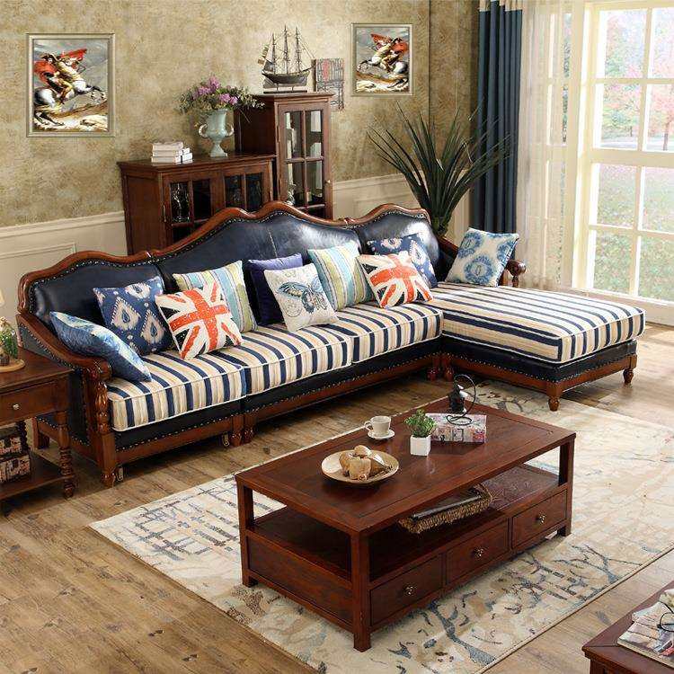 美式乡村沙发皮布沙发组合全实木欧式转角小户型简约7字型客厅家,玩具/童车/益智/积木/模型,毛绒/玩偶/公仔/布艺类玩具,淘宝优惠券,粉丝福利购,淘宝优惠卷