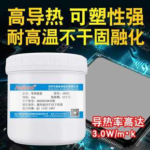 耐高温导热胶泥传热凝胶散热绝缘腻子粘土易塑形降温手捏形状导热