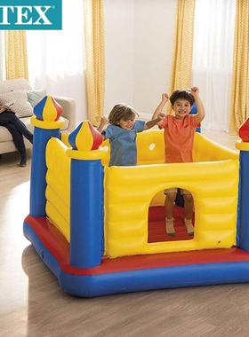 INTEX48259城堡跳跳乐儿童充气蹦蹦床弹跳池冲气堡