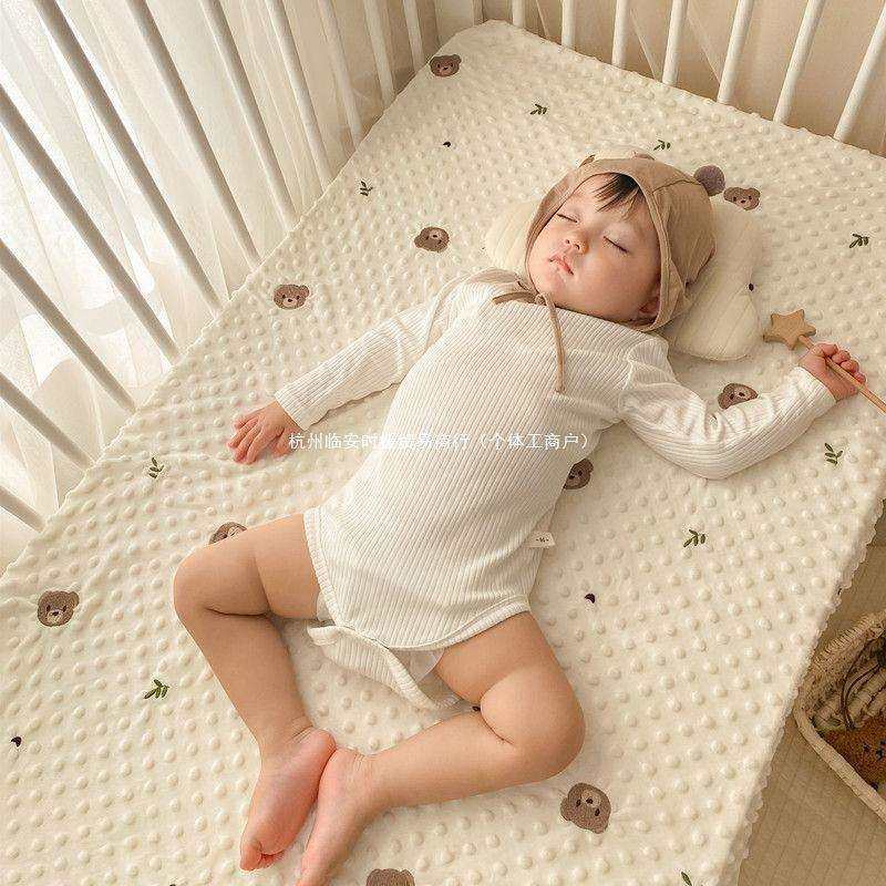 无豆豆婴儿床幼儿园垫套荧光褥套秋冬宝宝四季绒儿童床床单纯棉,电子元器件市场,其它元器件,淘宝优惠券,粉丝福利购,淘宝优惠卷