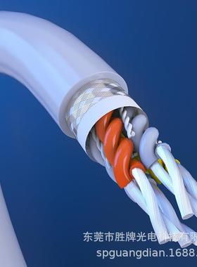 高柔信号传输拖链线2027626AWG4*2*0.158芯双绞带屏蔽拖链线