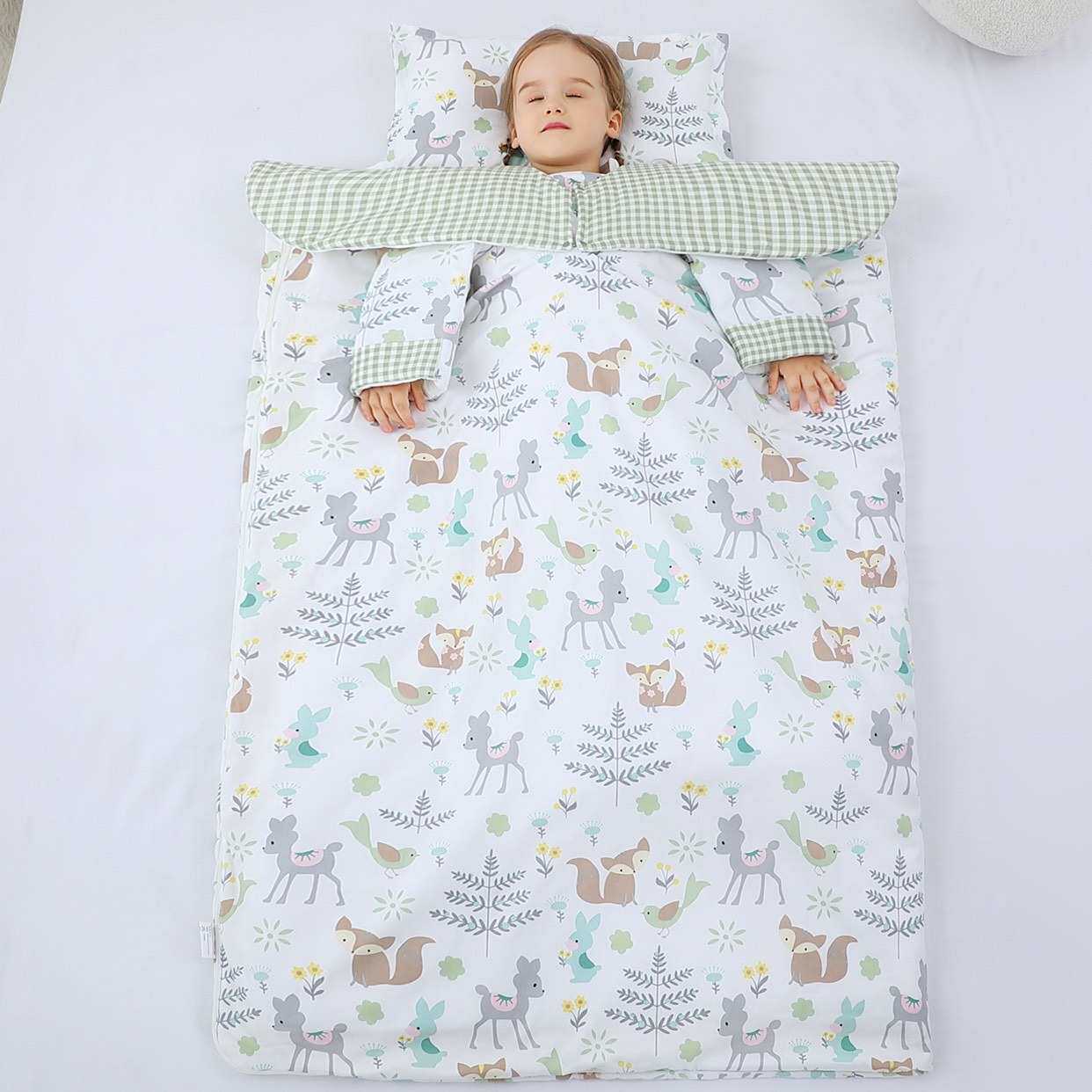 儿童睡袋a类春秋款恒温加厚款宝宝四季通用纯棉中大童防踢被神器