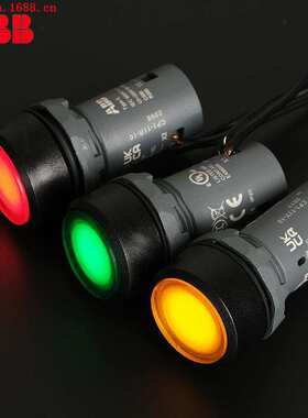 ABB带灯按钮CP1-11G-10自复位启动停止CP1-12Y/13R-01开关24 220V
