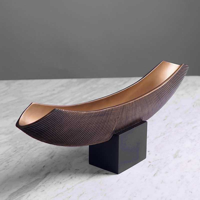 大千新中式韵味果盘 样板房家用创意树脂盘摆件 仿木质感收纳盘,3C数码配件,USB灯,淘宝优惠券,粉丝福利购,淘宝优惠卷