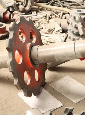 高承载单双排NE提升机链轮总成 TH型矿用链轮齿轮 输送机链轮总成