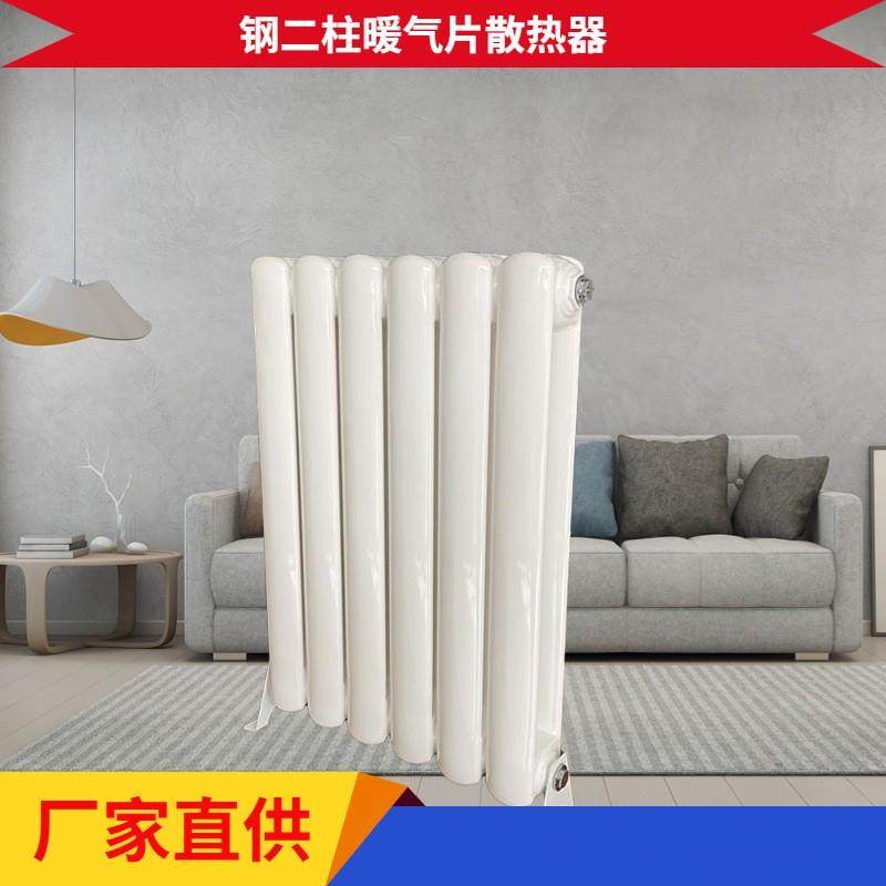 钢二柱6030型暖气片钢制散热器工程家用低碳钢水暖散热片承接工程