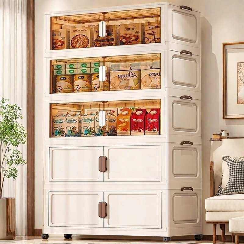 橱柜家用厨房餐边柜收纳柜塑料储物柜子置物床头柜,3C数码配件,USB灯,淘宝优惠券,粉丝福利购,淘宝优惠卷