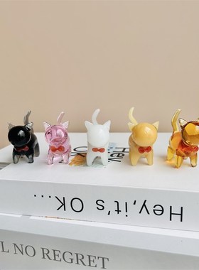 猫咪琉璃小摆件公仔车内装饰玩偶车上迷你小猫日式仿真写实可爱萌