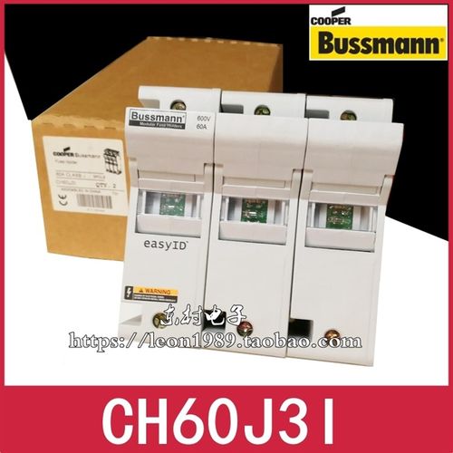 BUSSMANN保险丝座 CH60J3I CH60J1I CH60J2I 600V 60A 27*60mm 3P