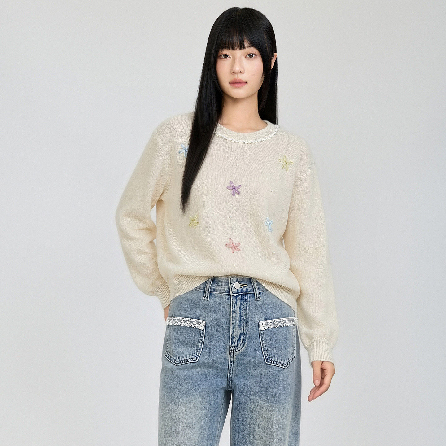 蜜澳2026新款秋季女羊毛衫
