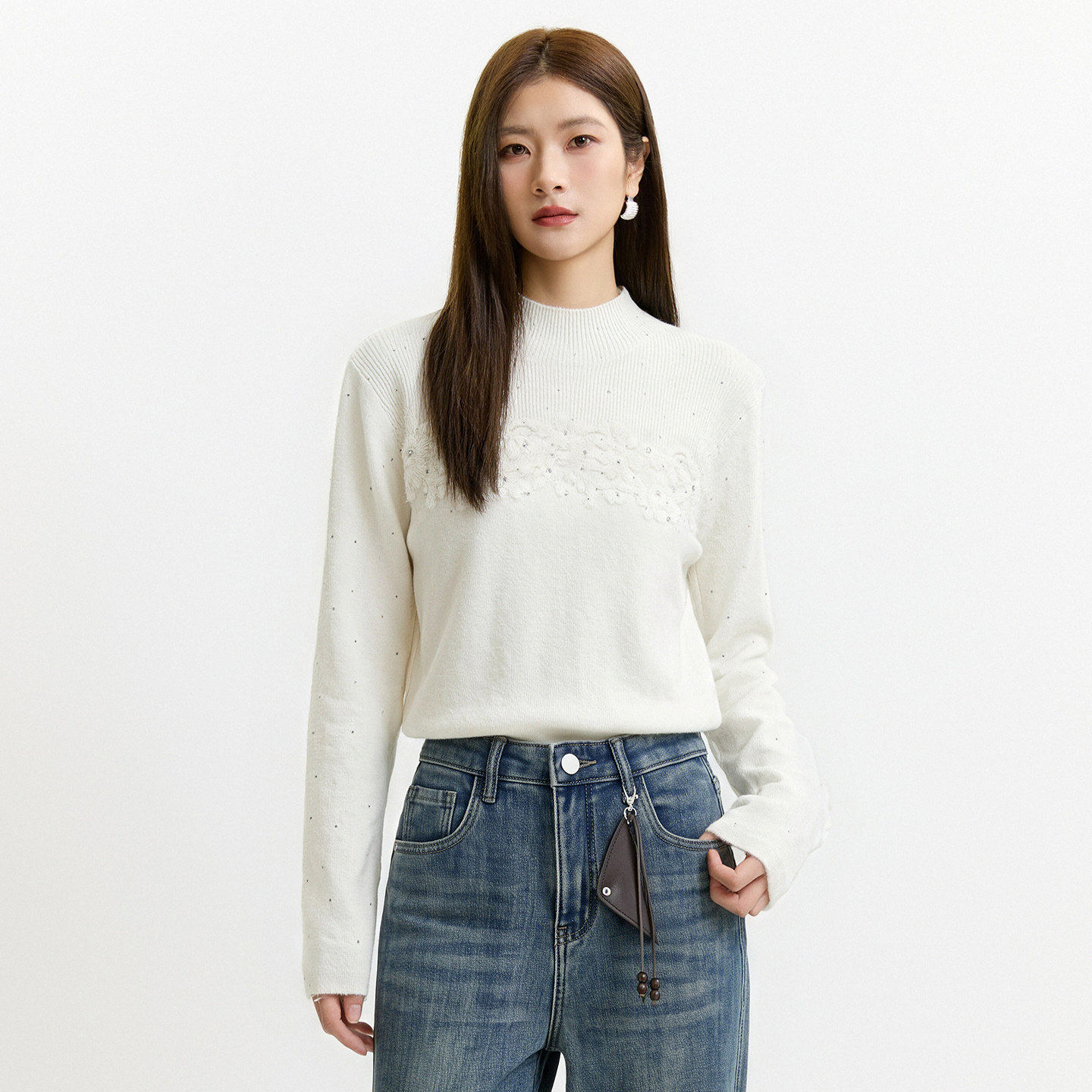 高智感秋季韩系松弛感针织衫女
