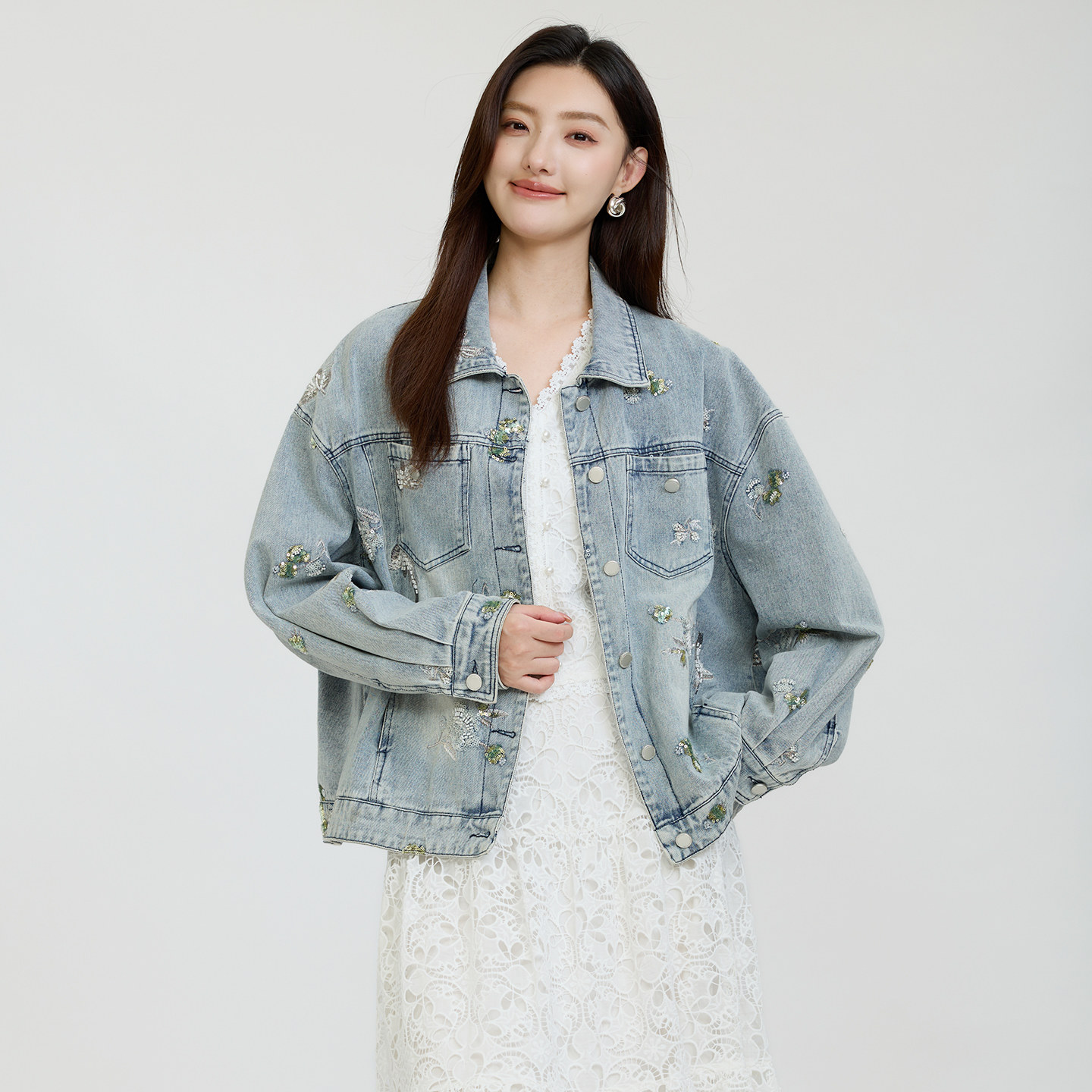 2026秋季新款设计感牛仔短外套女
