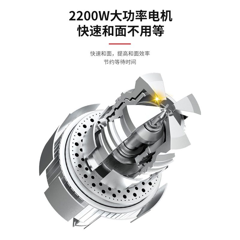 和面机商用2f5公斤家用大容量揉面机全自动多功能面粉不锈钢搅拌